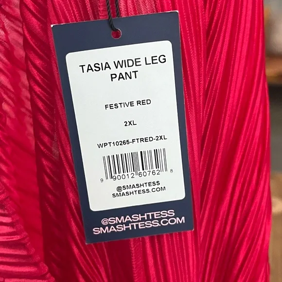 NWT Smash + Tess Tasia Wide Leg Pleated Pant - Picture 3 of 5